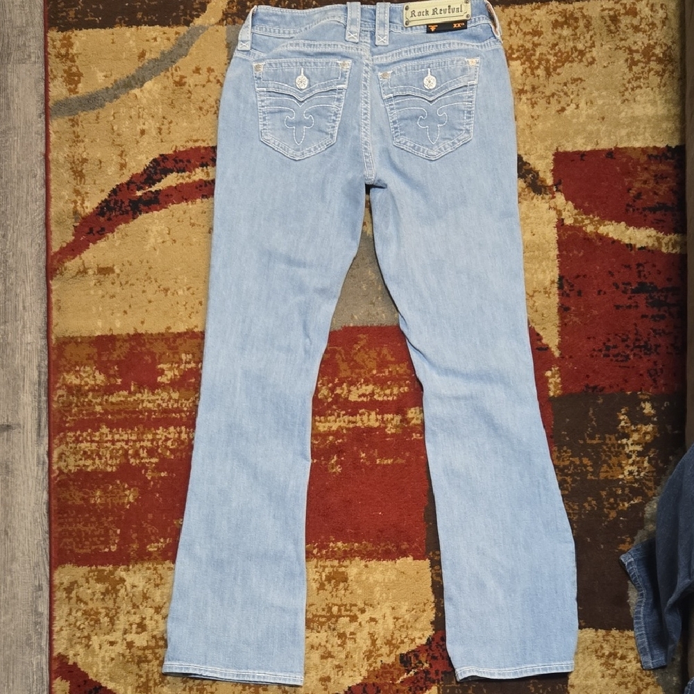 Rock Revival Light Blue Boot Cut Jeans